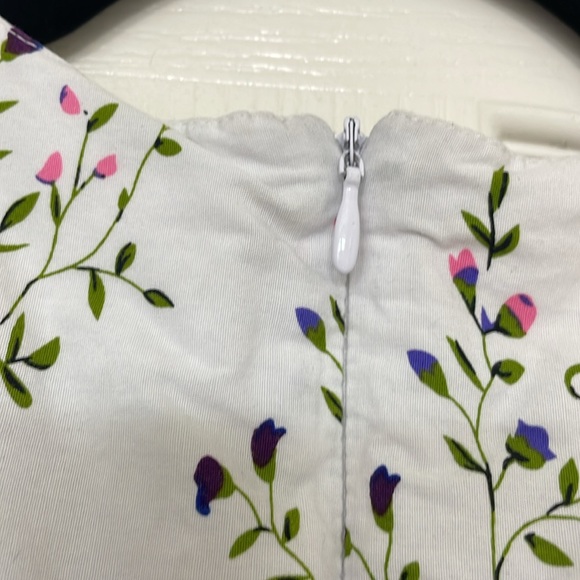 White slightly Used Sunny Fashion Girls Flower & Butterfly Dress - Picture 5 of 7